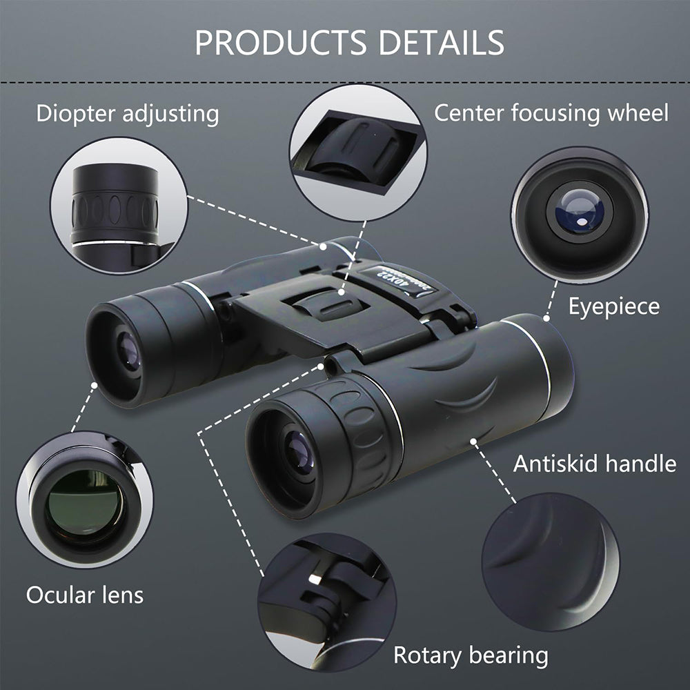 Techsuit BN2 Binoculars, 40x, 22mm, Black
