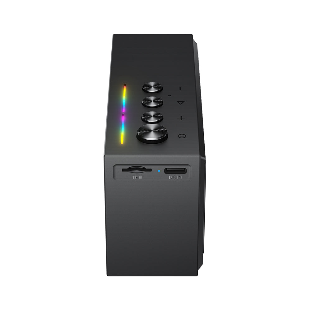 Acefast K9 Go Bluetooth Speaker, 7W, TWS, RGB, Waterproof, Black