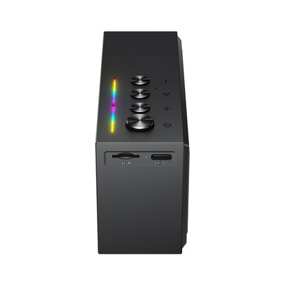 Acefast K9 Go Bluetooth Speaker, 7W, TWS, RGB, Waterproof, Black