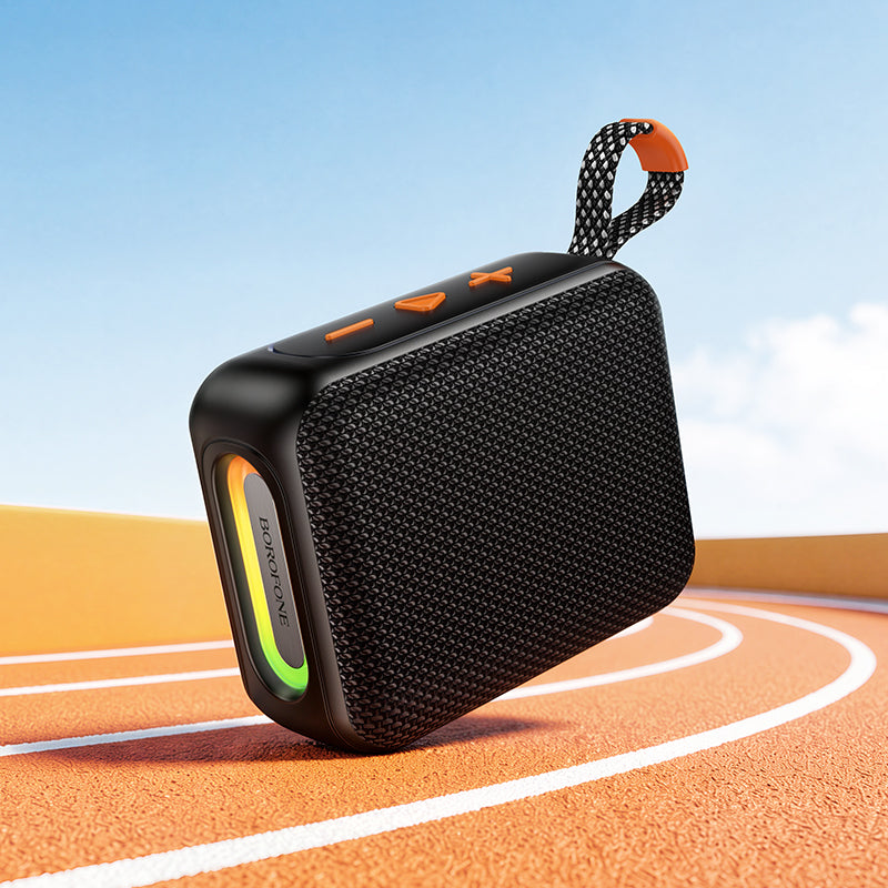 Borofone BR106 Felicitous Portable Bluetooth Speaker, 8W, TWS, RGB, Black