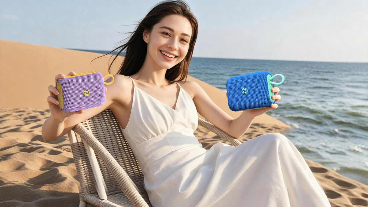 Bugani Rove Go 5 Portable Bluetooth Speaker, 12W, TWS, Waterproof, Blue