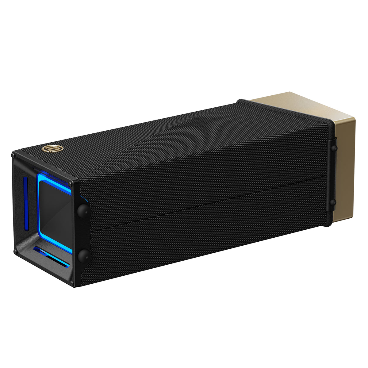 Bugani Brief TT Portable Bluetooth Speaker, 60W, RGB, Waterproof, Black Gold