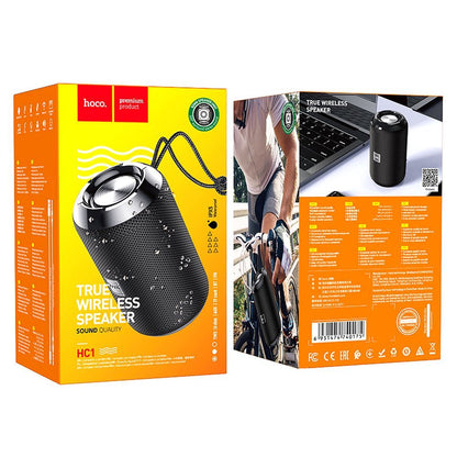 HOCO HC1 Portable Bluetooth Speaker, 5W, TWS, Waterproof, Black