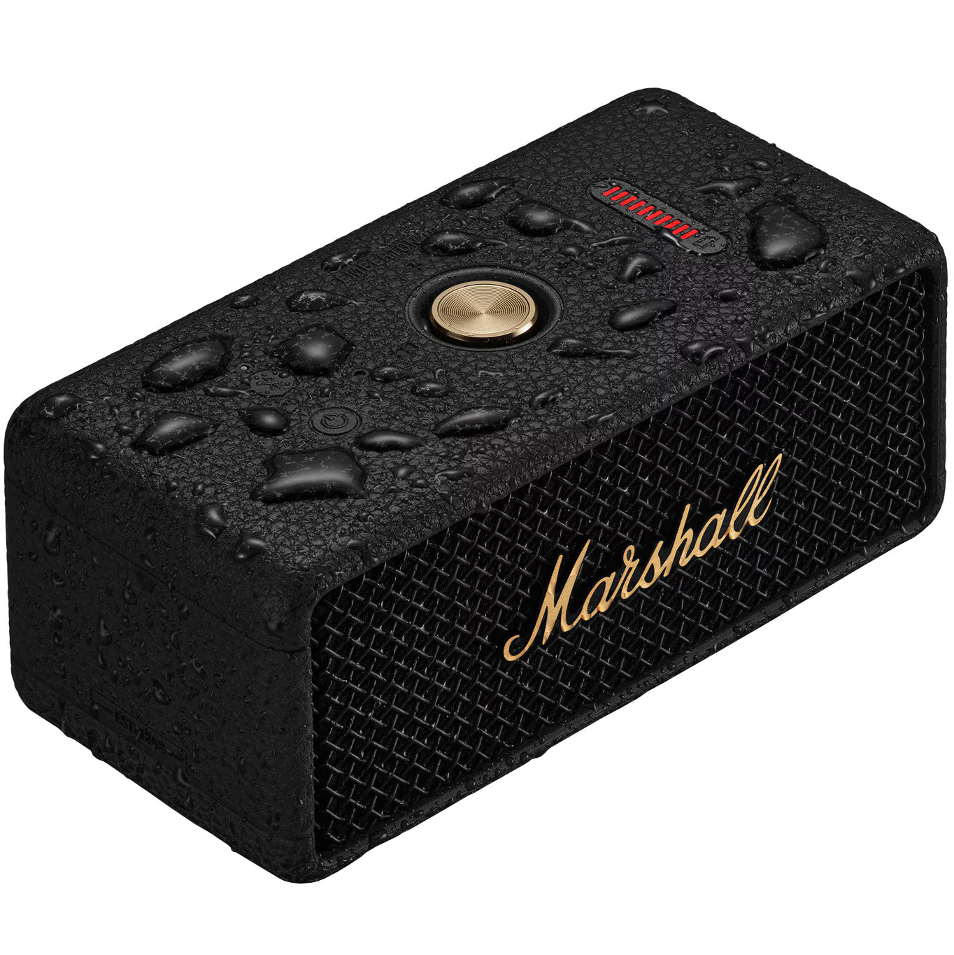 Marshall Emberton II Portable Bluetooth Speaker, 20W, Waterproof, Black Gold