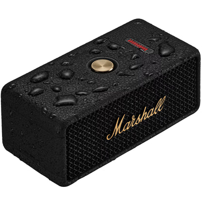 Marshall Emberton II Portable Bluetooth Speaker, 20W, Waterproof, Black Gold