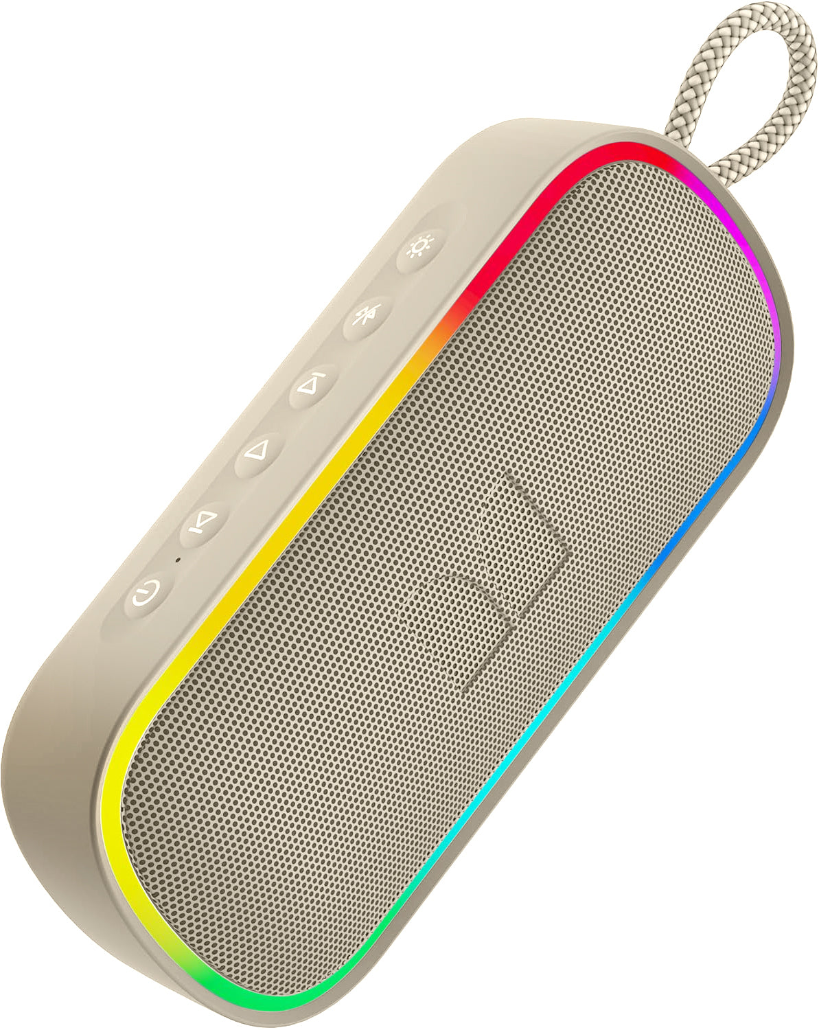 Monster S150 Plus Portable Bluetooth Speaker, 40W, TWS, RGB, Waterproof, Light Cream