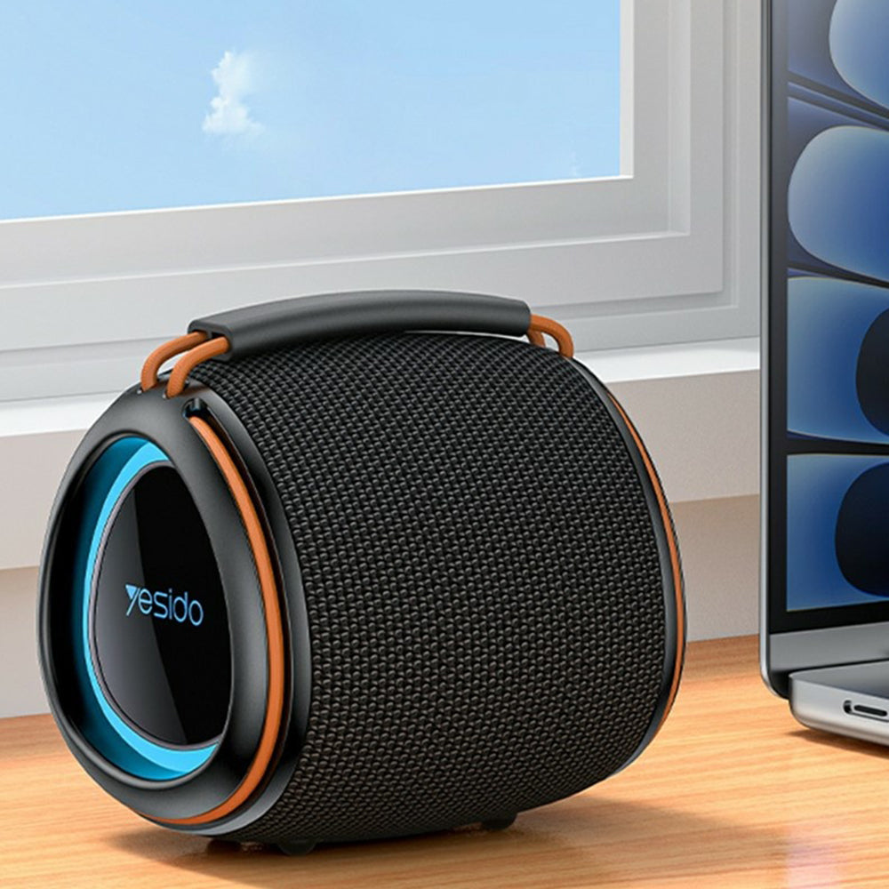 Yesido YSW40 Portable Bluetooth Speaker, 8W, RGB, Black