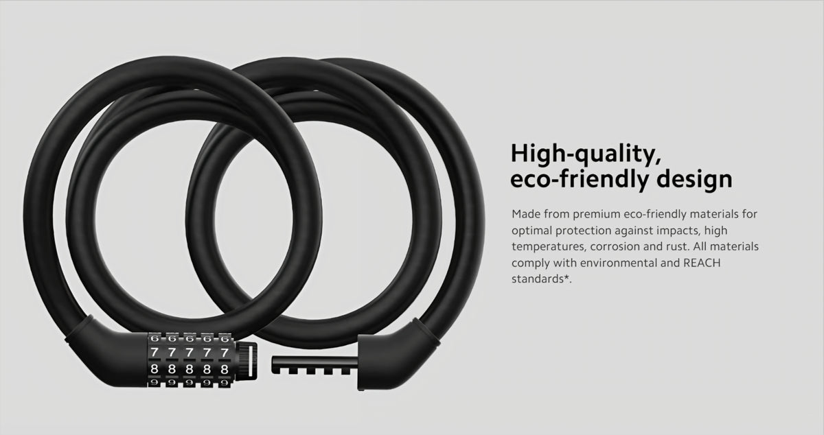 Xiaomi Anti-theft Cable for Electric Scooter, Black BHR6751GL