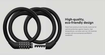 Xiaomi Anti-theft Cable for Electric Scooter, Black BHR6751GL