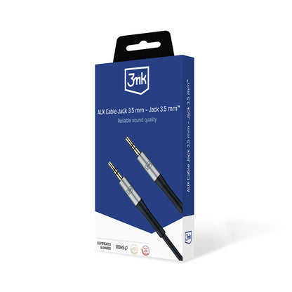 3.5mm Audio Cable - 3.5mm 3MK, 1m, Black