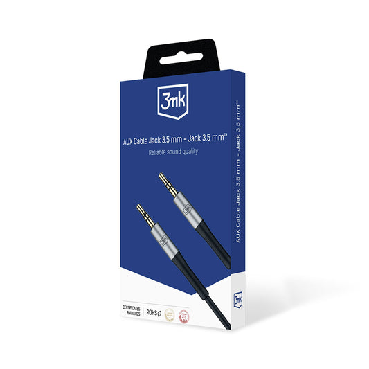 3.5mm Audio Cable - 3.5mm 3MK, 1m, Black