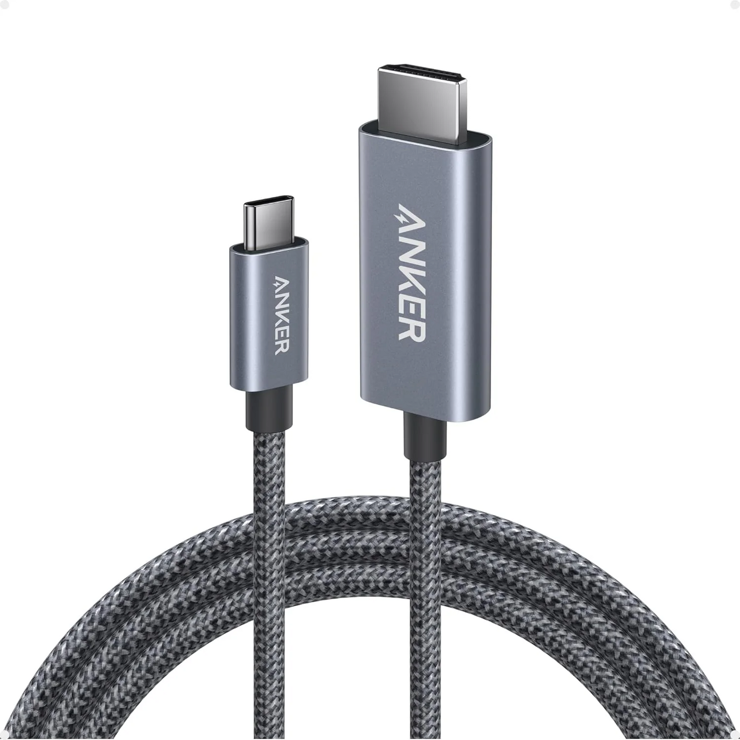 USB-C to HDMI Anker Nano Audio and Video Cable, 1.8m, Gray A87E0H12