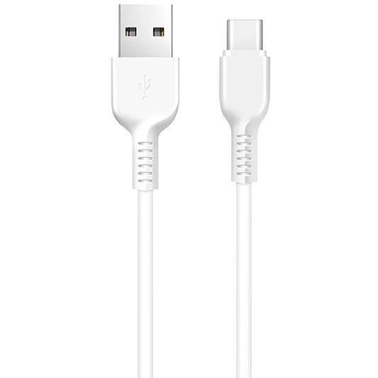 USB-A to USB-C Data and Charging Cable HOCO Flash X20, 18W, 1m, White