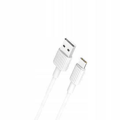 USB-A to USB-C Data and Charging Cable XO Design NB156, 60W, 1m, White