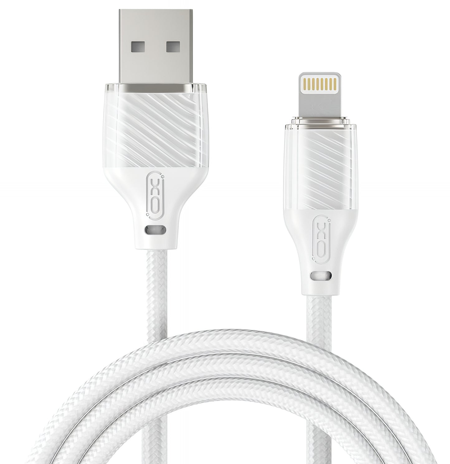 USB-A to Lightning Data and Charging Cable XO Design NB291, 18W, 1m, White