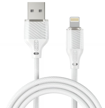 USB-A to Lightning Data and Charging Cable XO Design NB291, 18W, 1m, White