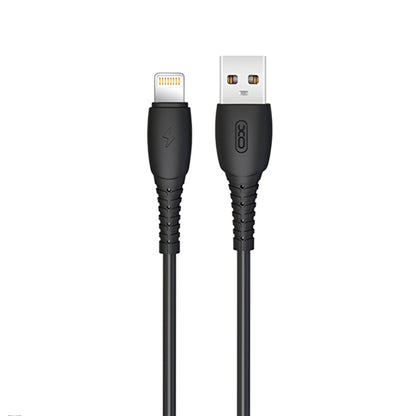 USB-A to Lightning Data and Charging Cable XO Design NB-P163, 18W, 1m, Black