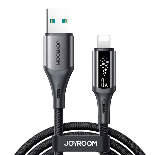 USB-A to Lightning Data and Charging Cable Joyroom S-A60 StarTalk, 18W, 1.2m, Black