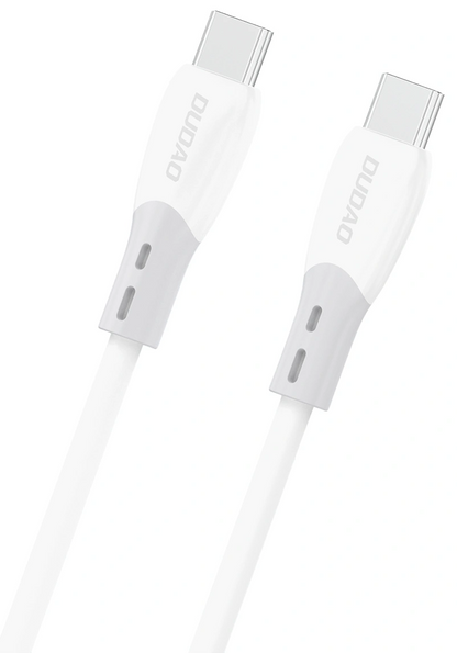 USB-C Data and Charging Cable - USB-C Dudao L25SC, 60W, 2m, White