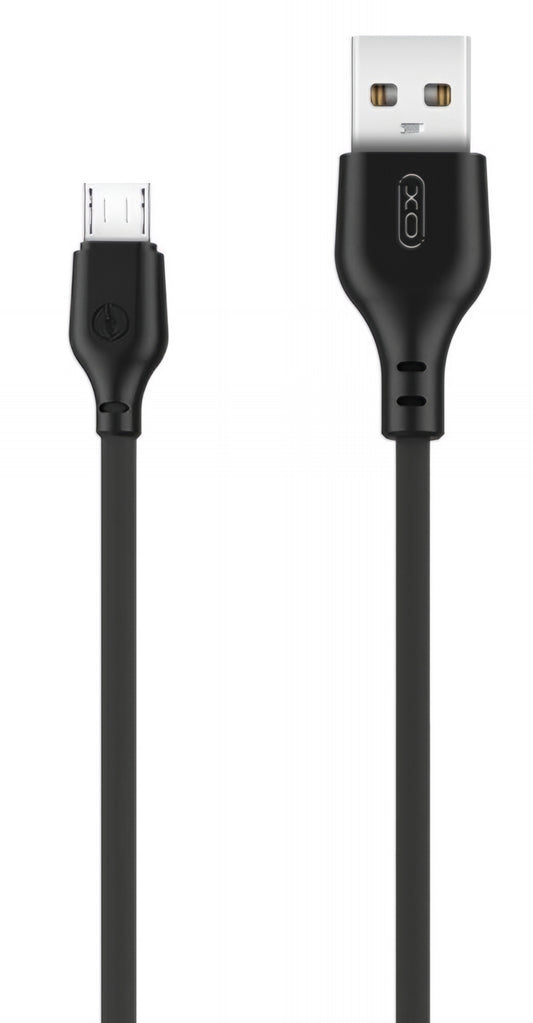 USB-A to microUSB Data and Charging Cable XO Design NB103, 18W, 2m, Black