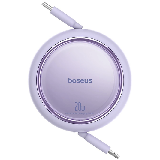 USB-C to Lightning Data and Charging Cable Baseus Free2Pull Mini Retractable, 20W, Purple P10364501511-00