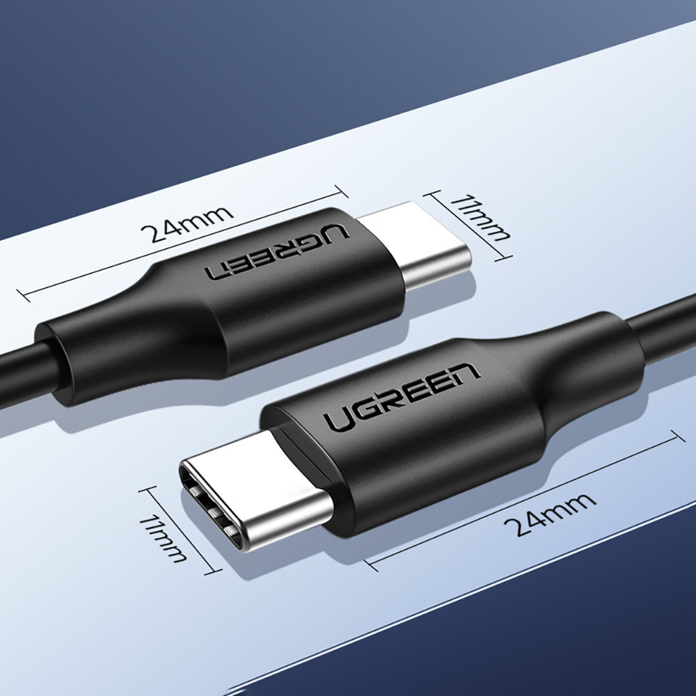 USB-C Data and Charging Cable - USB-C UGREEN US286, 60W, 1.5m, Black