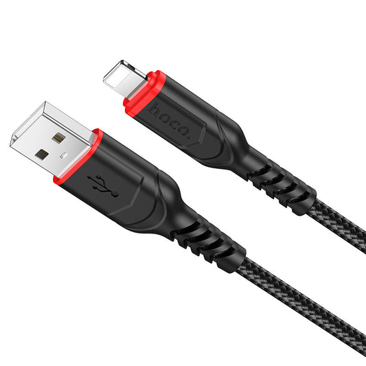 USB-A to Lightning Data and Charging Cable HOCO X59 Victory, 18W, 1m, Black
