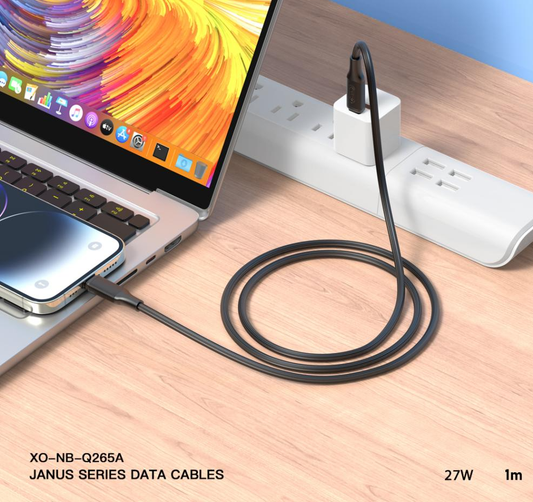 USB-C to Lightning Data and Charging Cable XO Design NB-Q265A, 27W, 1m, Black