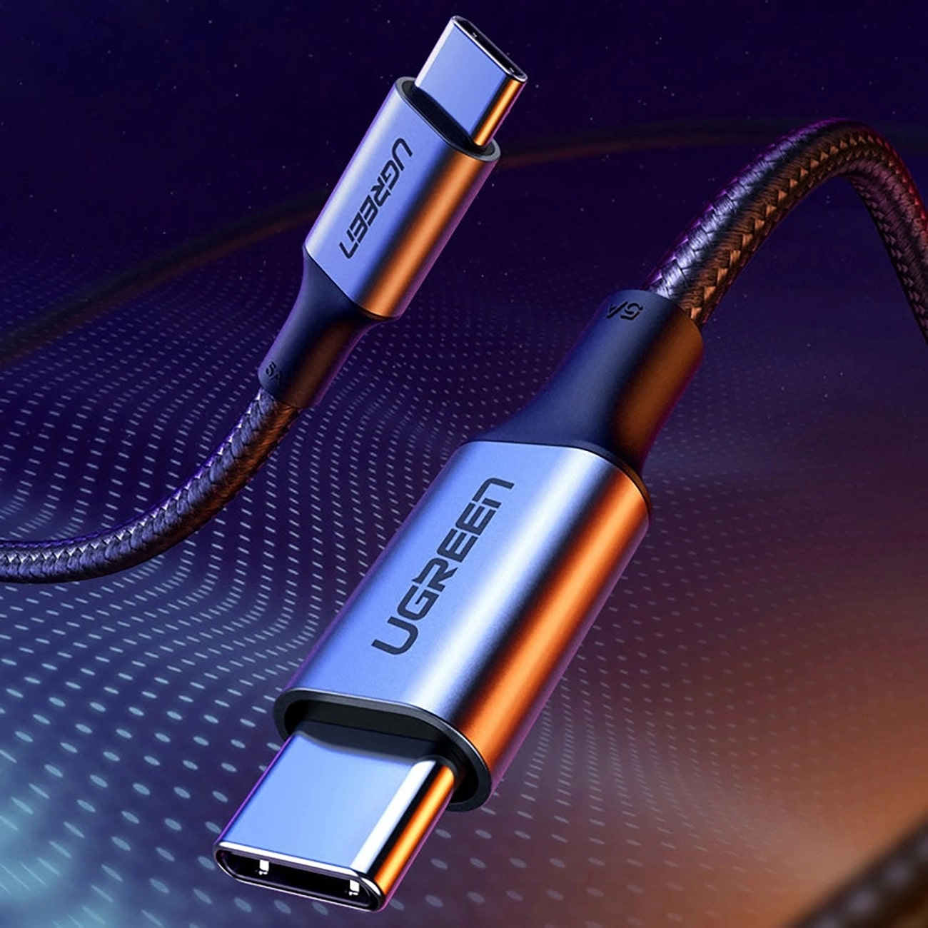 USB-C Data and Charging Cable - USB-C UGREEN US316, 100W, 3m, Gray