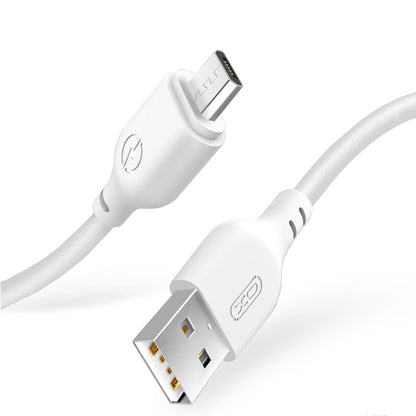 USB-A to microUSB Data and Charging Cable XO Design NB103, 18W, 1m, White