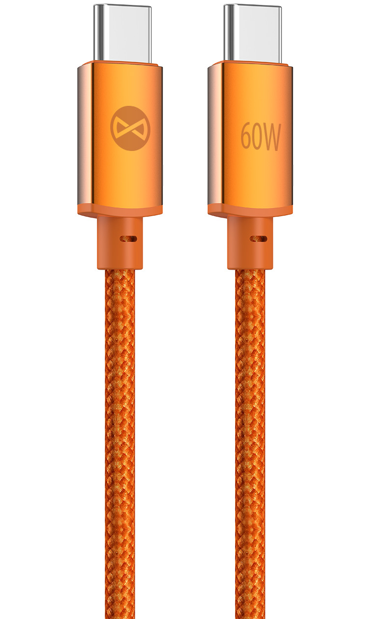 USB-C Data and Charging Cable - USB-C Forever Saffron, 60W, 1m, Orange