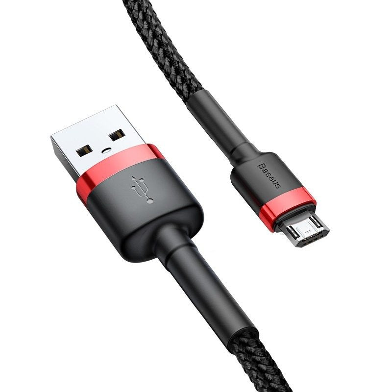 Data and Charging Cable USB-A - microUSB Baseus Cafule, 18W, 3m, Red CAMKLF-H91 