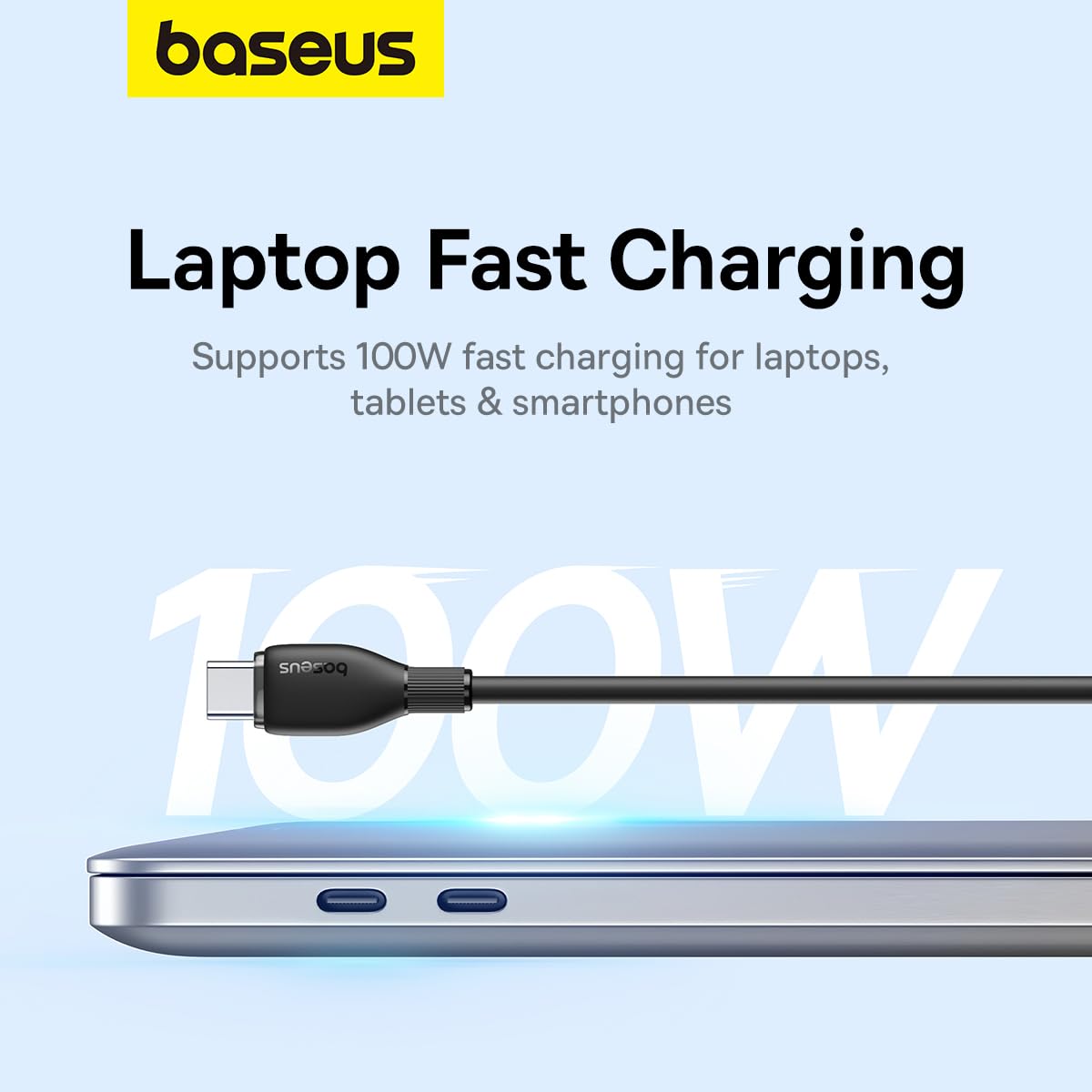 USB-C Data and Charging Cable - USB-C Baseus Pudding, 100W, 1.2m, Black P10355702111-00 