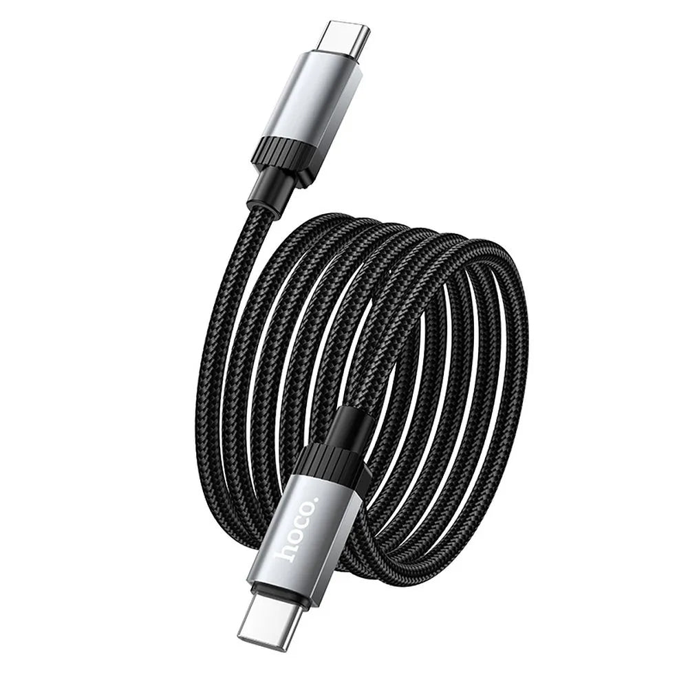 USB-C Data and Charging Cable - USB-C HOCO X117, 60W, 1m, Black