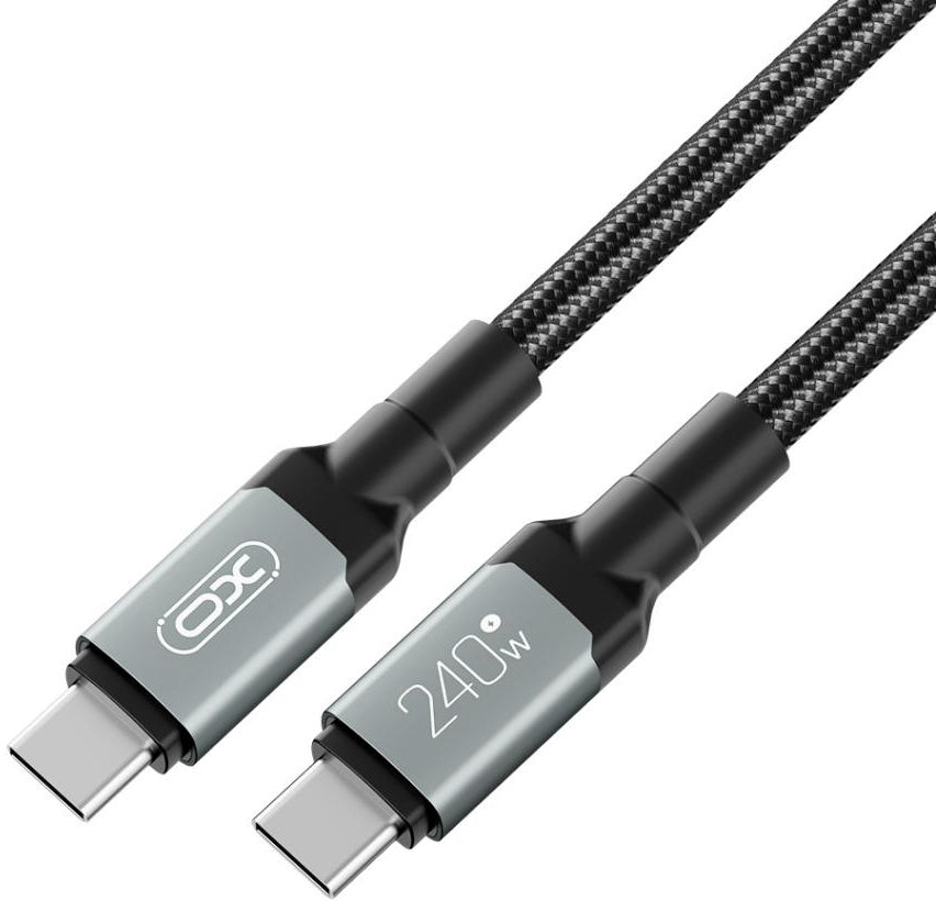 USB-C Data and Charging Cable - USB-C XO Design NB-Q264B, 240W, 2m, Black