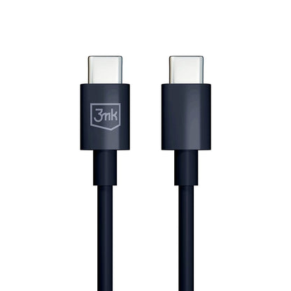 USB-C Data and Charging Cable - USB-C 3MK Hyper, 100W, 1.2m, Black