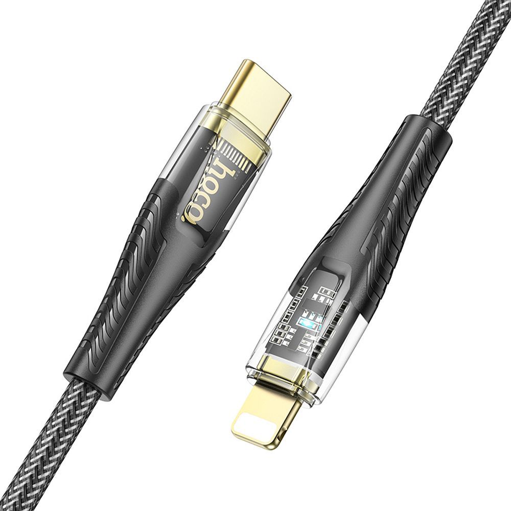 USB-C to Lightning Data and Charging Cable HOCO U121, 27W, 1.2m, Black