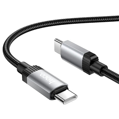 USB-C Data and Charging Cable - USB-C HOCO X117, 60W, 1m, Black