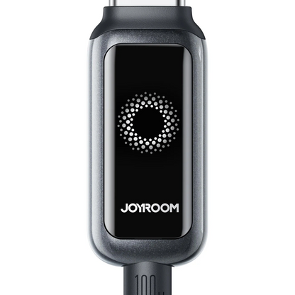 USB-A to Lightning Data and Charging Cable Joyroom S-A55 StarFlight Display, 18W, 1.2m, Black
