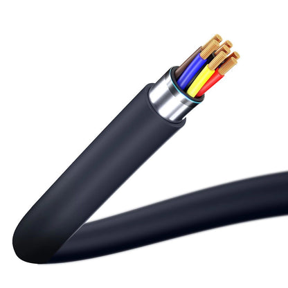 USB-C Data and Charging Cable - USB-C 3MK Hyper, 100W, 1.2m, Black