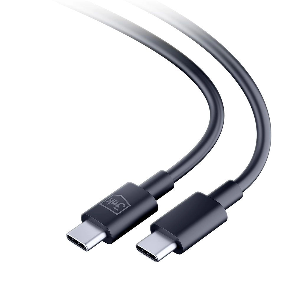 USB-C Data and Charging Cable - USB-C 3MK Hyper, 100W, 1.2m, Black