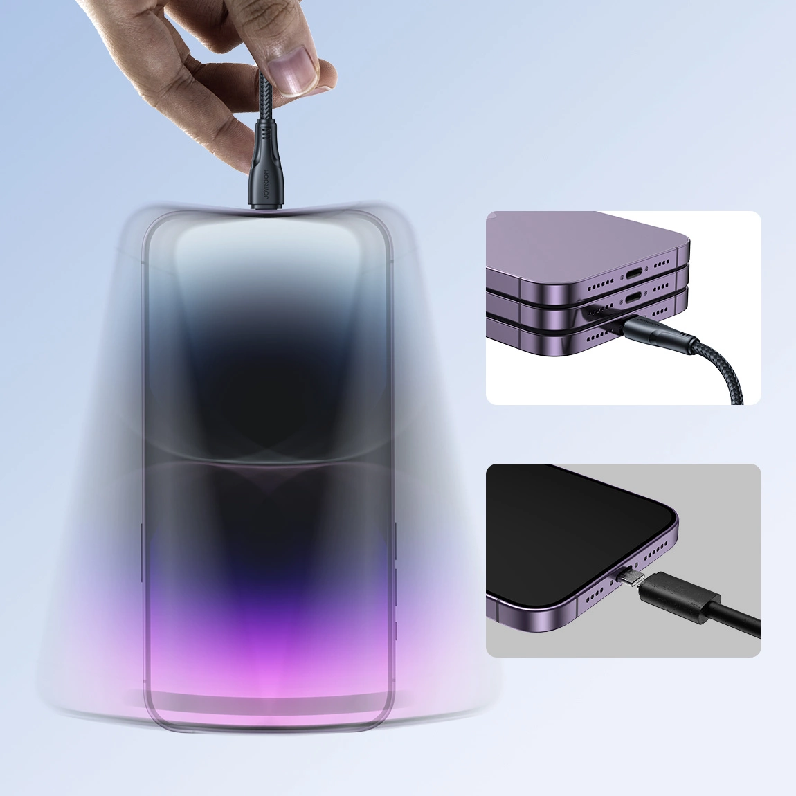 USB-A to Lightning Data and Charging Cable Joyroom S-A11, 18W, 1.2m, Black