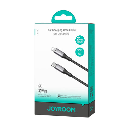 USB-C to Lightning Data and Charging Cable Joyroom S-A28 Flash, 30W, 1m, Black