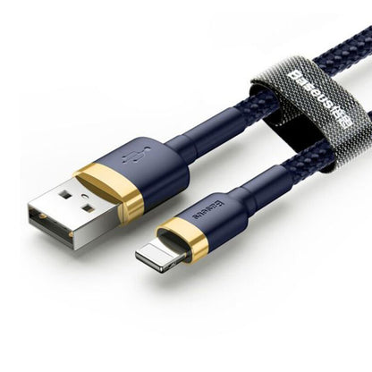 Baseus Cafule USB-A to Lightning Data and Charging Cable, 18W, 1m, Blue Gold CALKLF-BV3