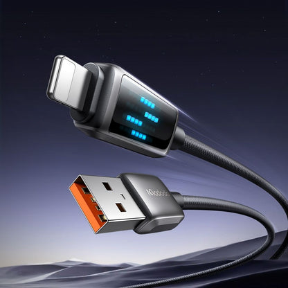 USB-A to Lightning McDodo CA-5250 Display Data and Charging Cable, 18W, 1.2m, Black