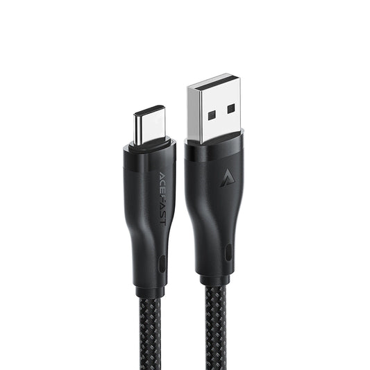 Acefast C8-04 USB-A to USB-C Data and Charging Cable, 18W, 1.2m, Black