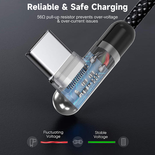 USB-A to USB-C Data and Charging Cable Lito LD13C, 18W, 1m, Black