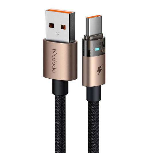 USB-A to USB-C Data and Charging Cable McDodo CA-6891, 66W, 1.2m, Gold