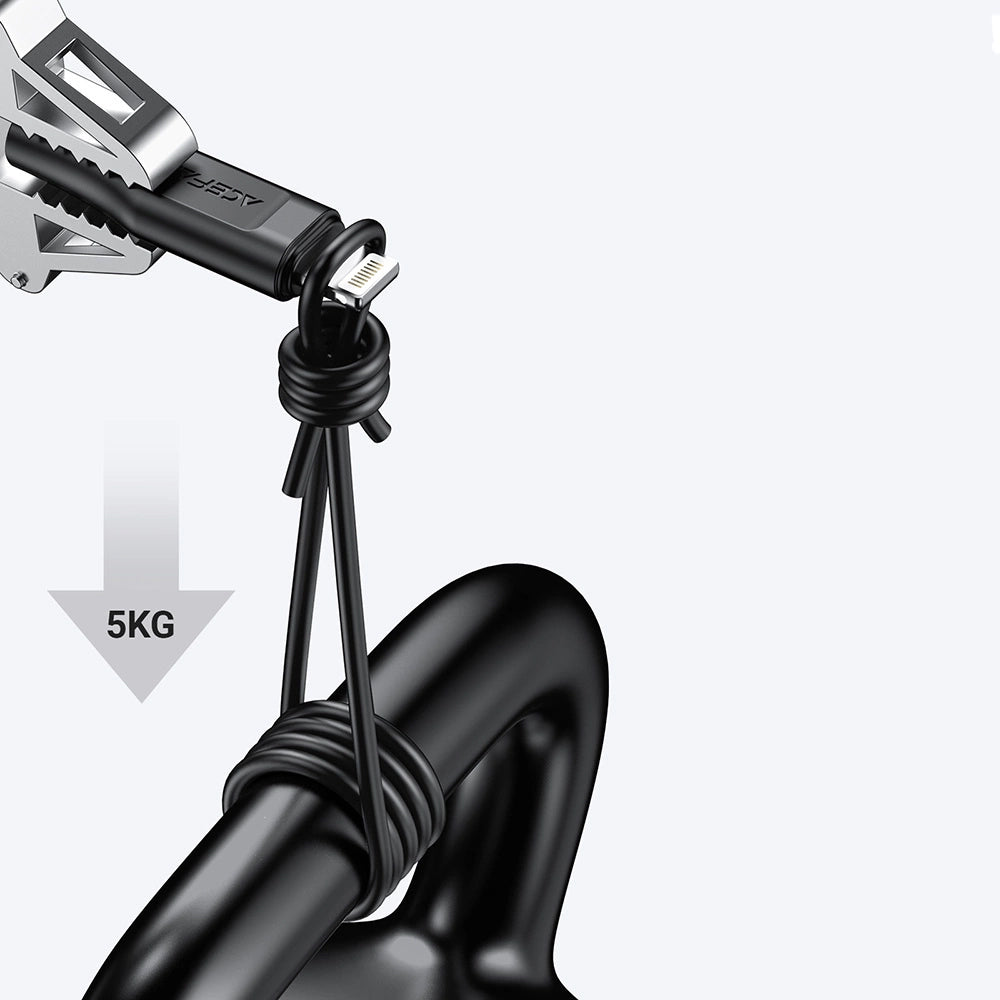 USB-C to Lightning Data and Charging Cable Acefast C3-01, 30W, 1.2m, Black