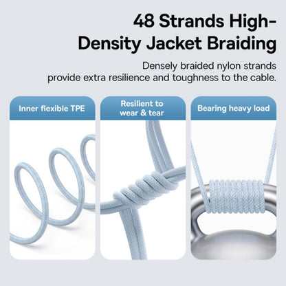 USB-C to Lightning Baseus Gem Data and Charging Cable, 20W, 1m, Blue P10373001311-00